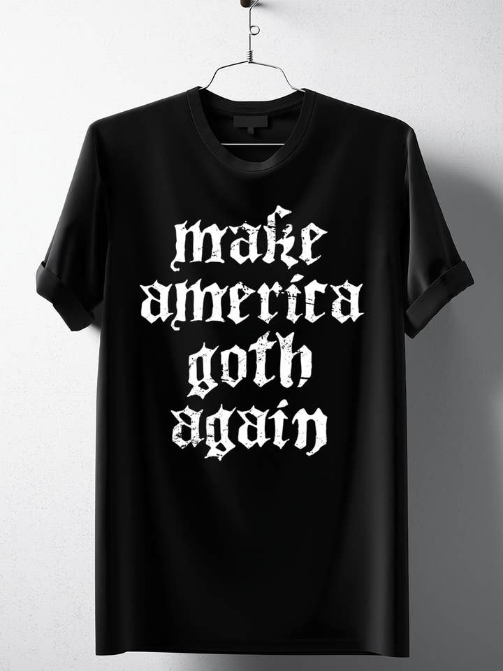 Black Make America Goth Again T-Shirt for wholesale on Faire