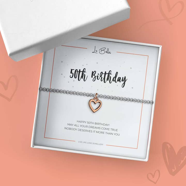 Lu Bella – wholesale Berlockarmband – 50th födelsedag armband | Vänskapspresenter för kvinnor