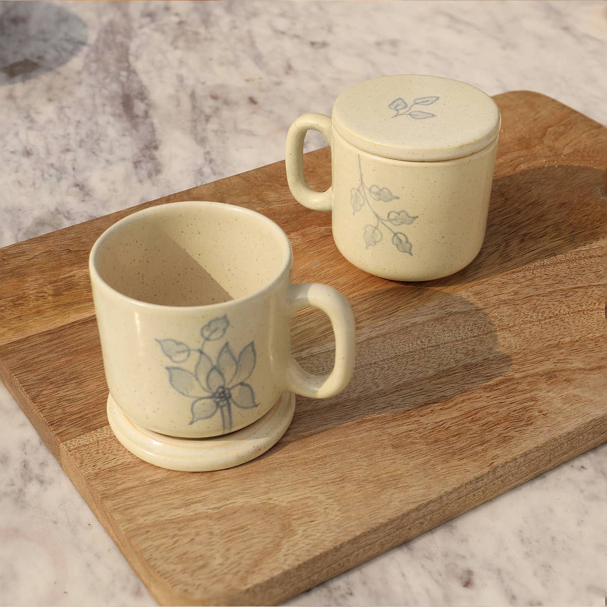 Indriya Home - Wholesale Coffee Mug - fiore ceramic mug set of two1