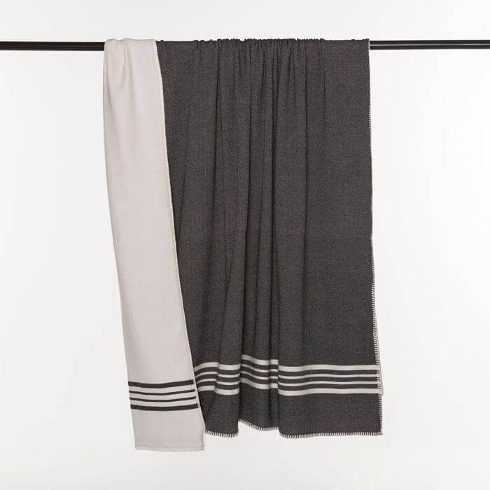 Manta de doble cara en color negro para venta al por mayor de Buldano