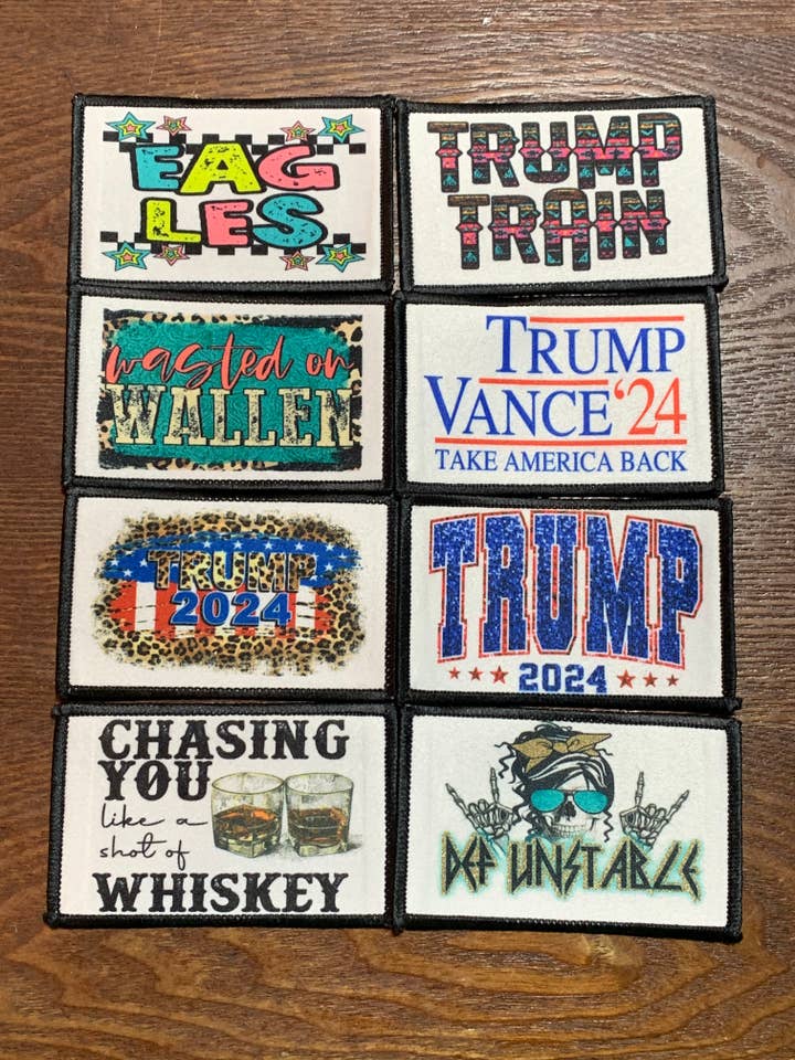 Iron on Sublimation Patches for wholesale by Ms Bleached Tees N More