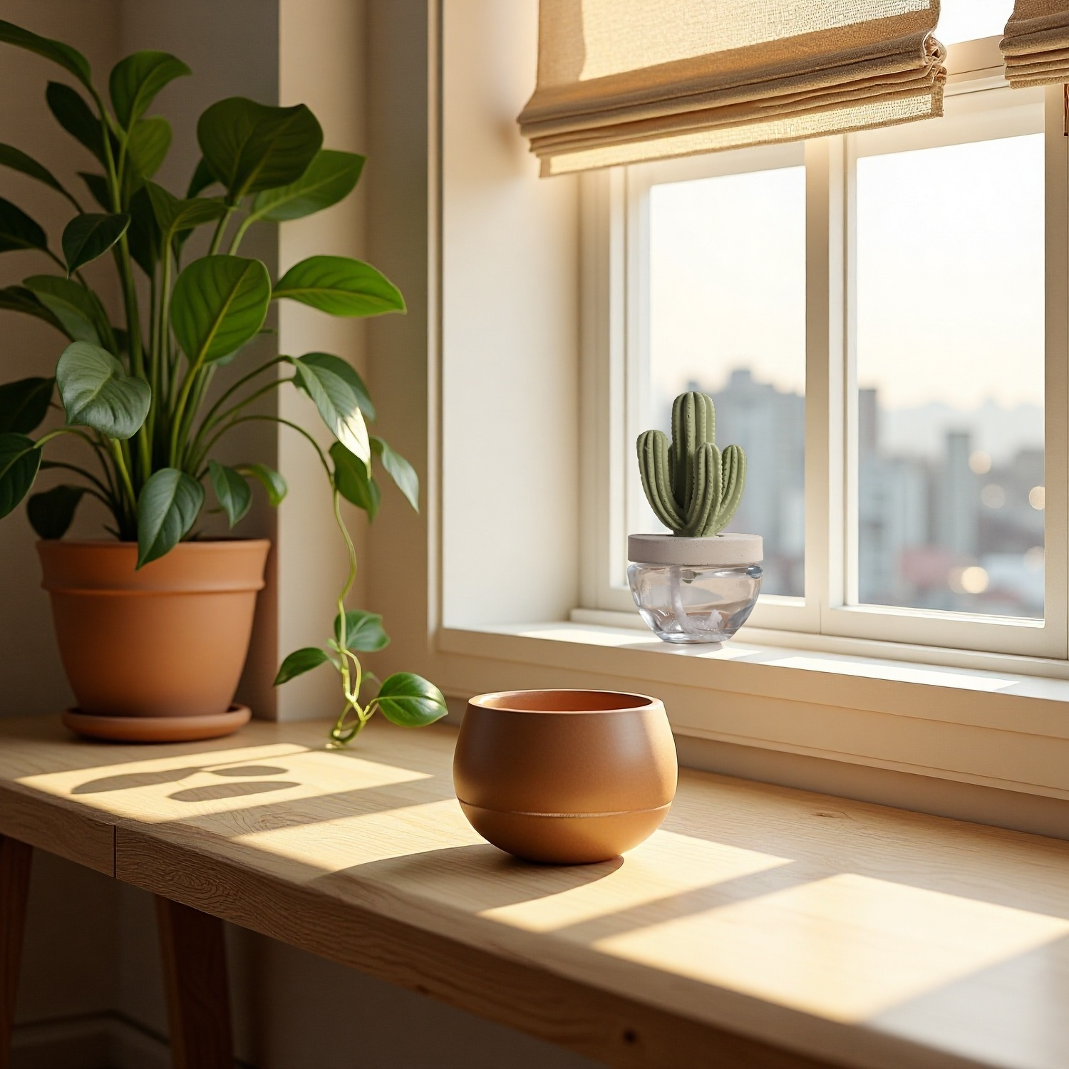 Pretty Valley Home - Vente Diffuseur à tiges - Coffret Cadeau Diffuseur Céramique Cactus - 100ml/3.38fl oz pour Décoration2