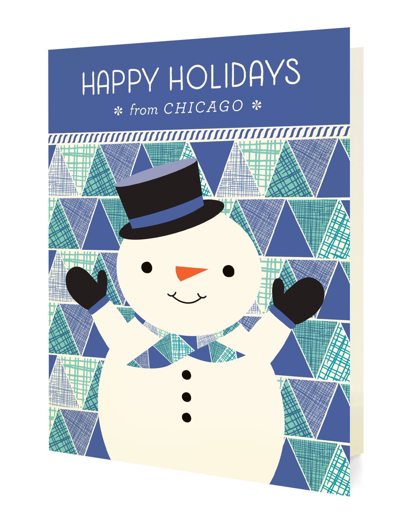 Night Owl Paper Goods - Wholesale Season’s Greetings card - Customizable Merry Snowman Holiday Cards1