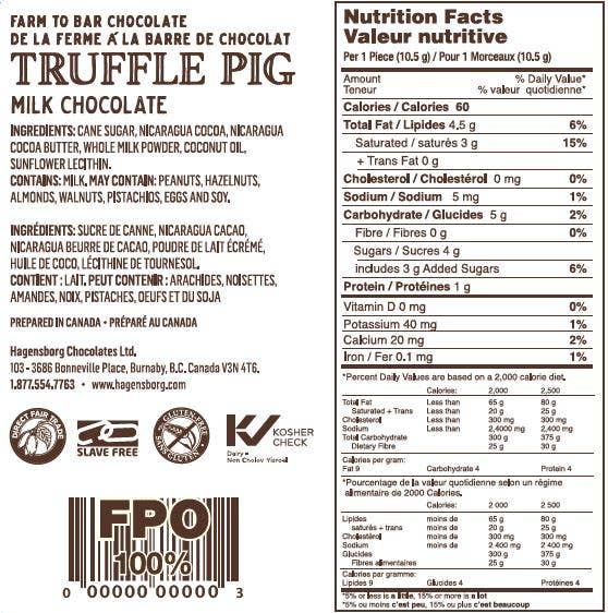 Truffle Pig - Vente Chocolat - Porcelets au chocolat au lait à 47 % de cacao3