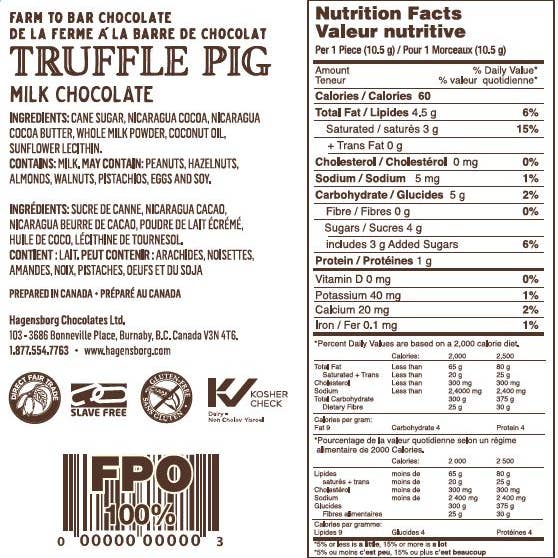 Truffle Pig - Vente Chocolat - Porcelets au chocolat au lait à 47 % de cacao3
