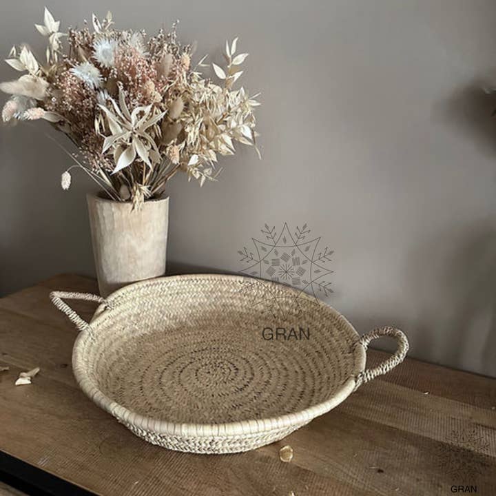 Gran Wholesale - Wholesale Decorative Plate/Dish/Bowl - Moroccan Straw Woven Plate, Handcrafted Wicker Plates5