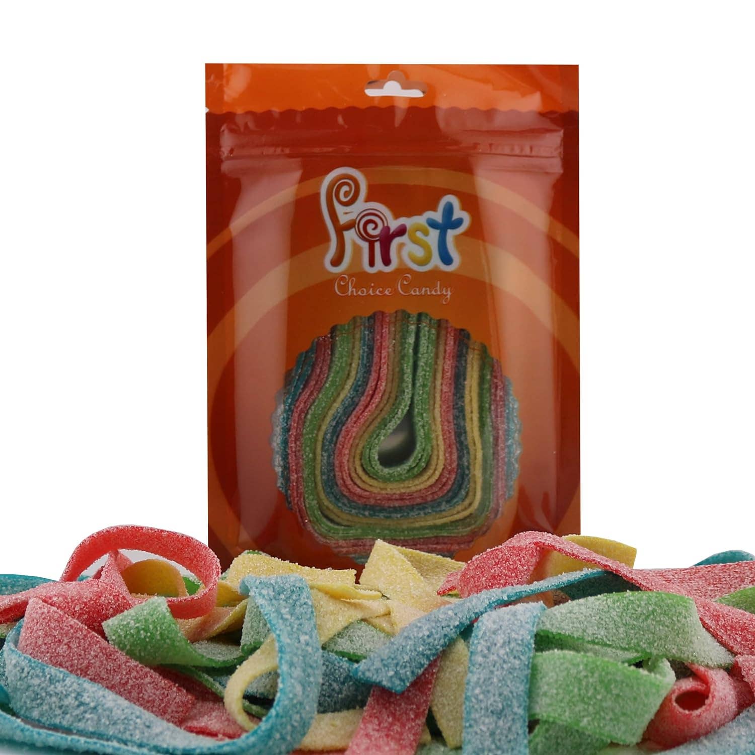 First Choice Candy - Wholesale Gummy -  Sour Strip Chewy Candy Belts Assorted Mix Flavors 4 Oz  1
