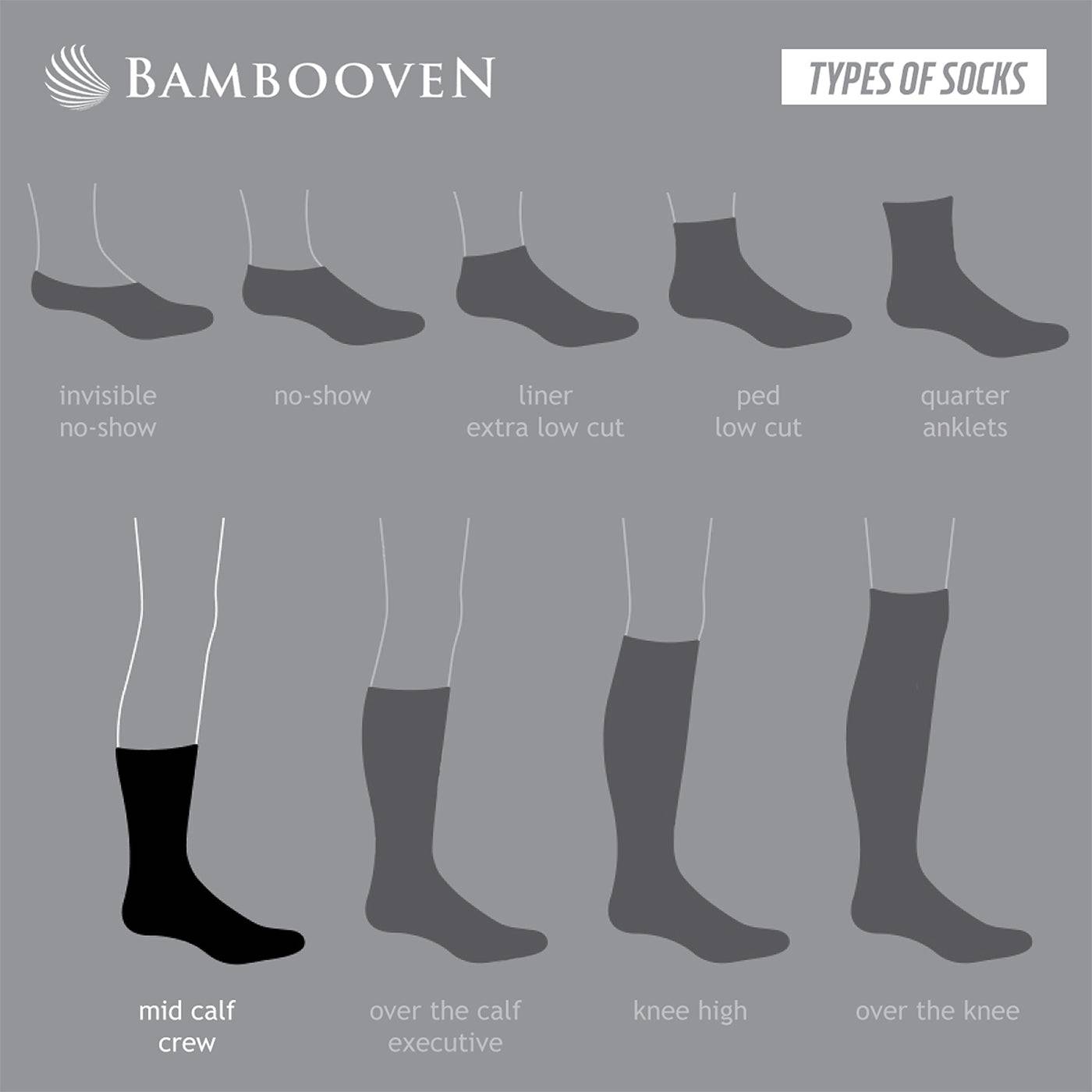 Bambooven - Wholesale Socks - Men's - Men’s Bamboo Dress & Trouser Socks 'Black" 8-Pack - 6337