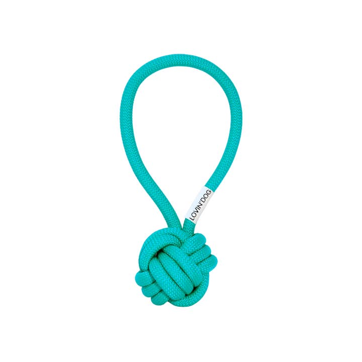 LOVIN'DOG - Wholesale Pet Rope Toy - Dog - LIO Electric Blue slingball dog toy