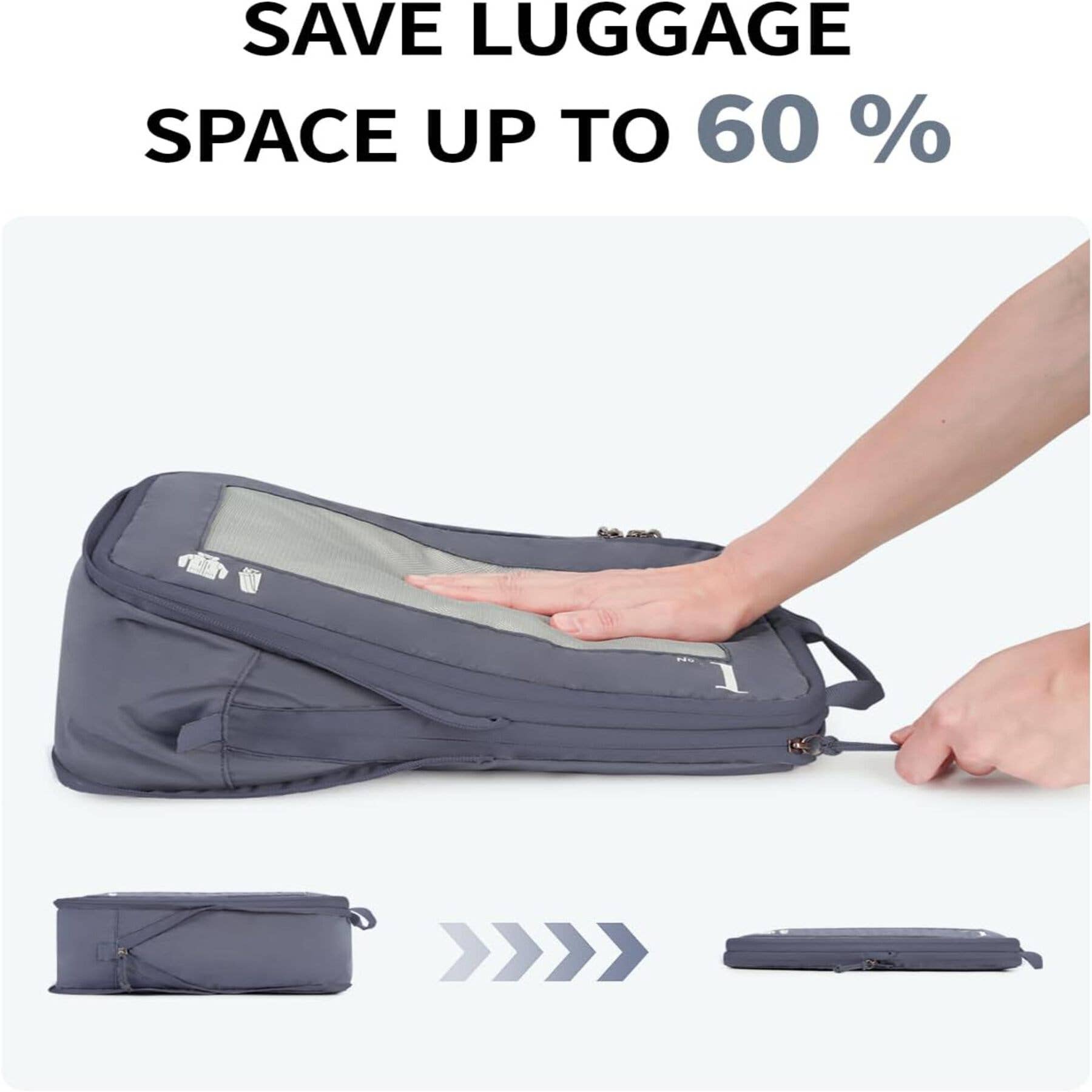 wandf - Wholesale Travel Set - 5 Set Compression Packing Cubes for Suitcases Organiser Bags50