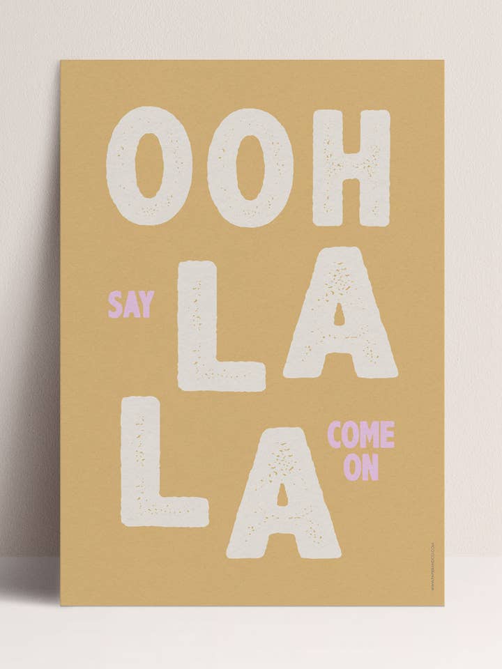 Locandina - Ooh Lala per la vendita all'ingrosso da parte di Papier and Co.