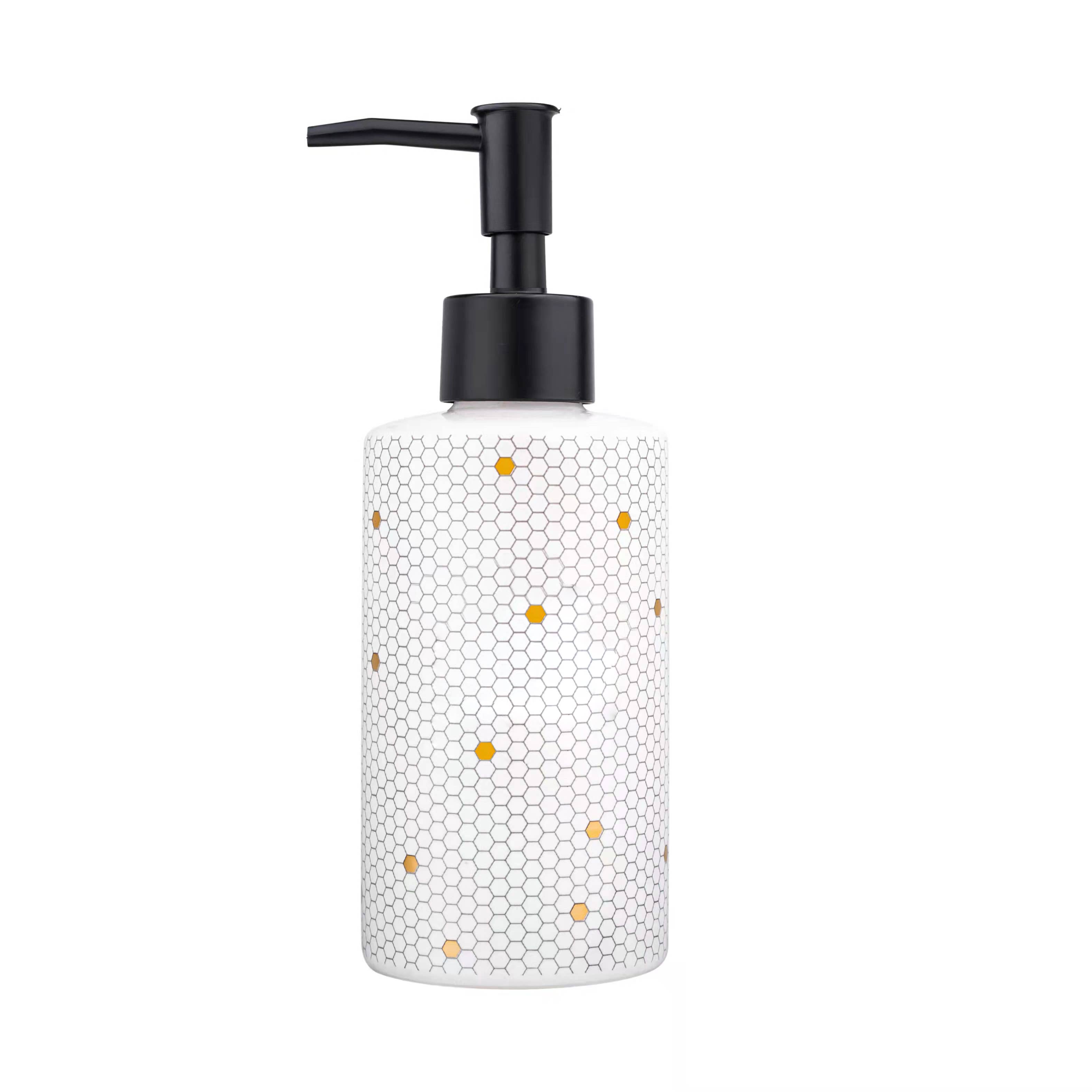 Sweet Water Decor - Wholesale Soap Dispenser - 8.5oz Honeycomb Tile Hand Soap Dispenser- Home Decor & Gifts10