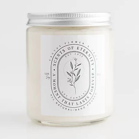 Cactus Flower and Jade Soy Candle for wholesale by Scents of Eternity