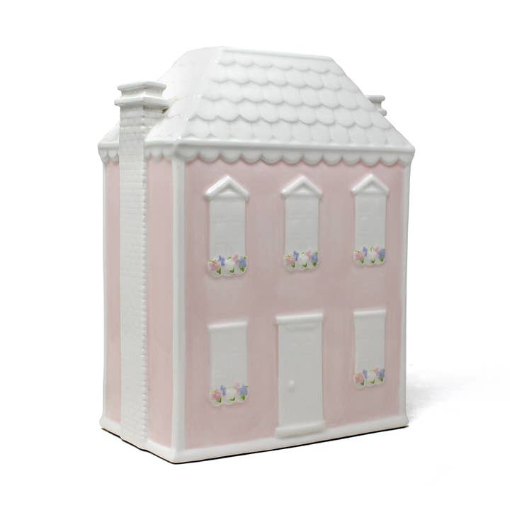 Dolly's House Pink Ceramic Bank for wholesale by Child To Cherish®