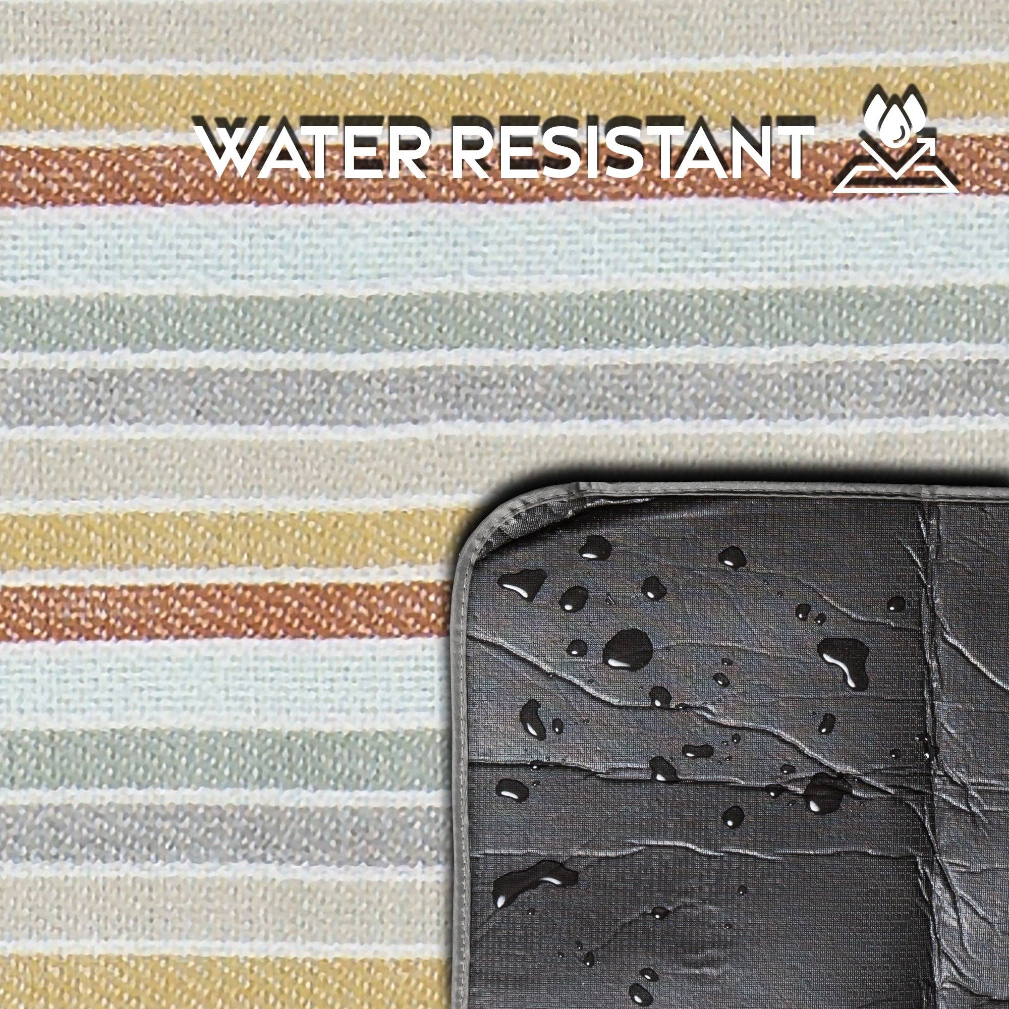 Carstens, Inc. - Wholesale Picnic Blanket - River Rock Woven Stripe Picnic Blanket3