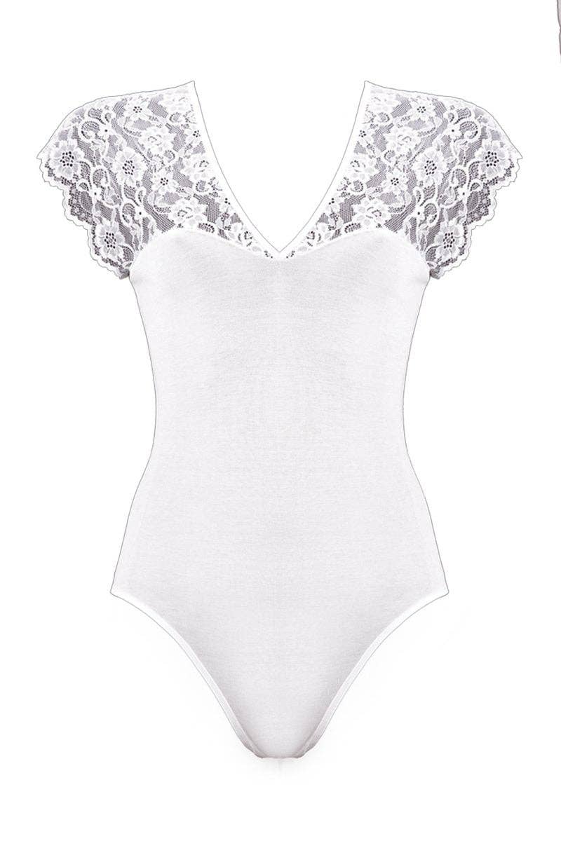 Madiva - Wholesale Lingerie Bodysuit - Women's - Gemma Body- Filoscozia® Cotton+Lace3