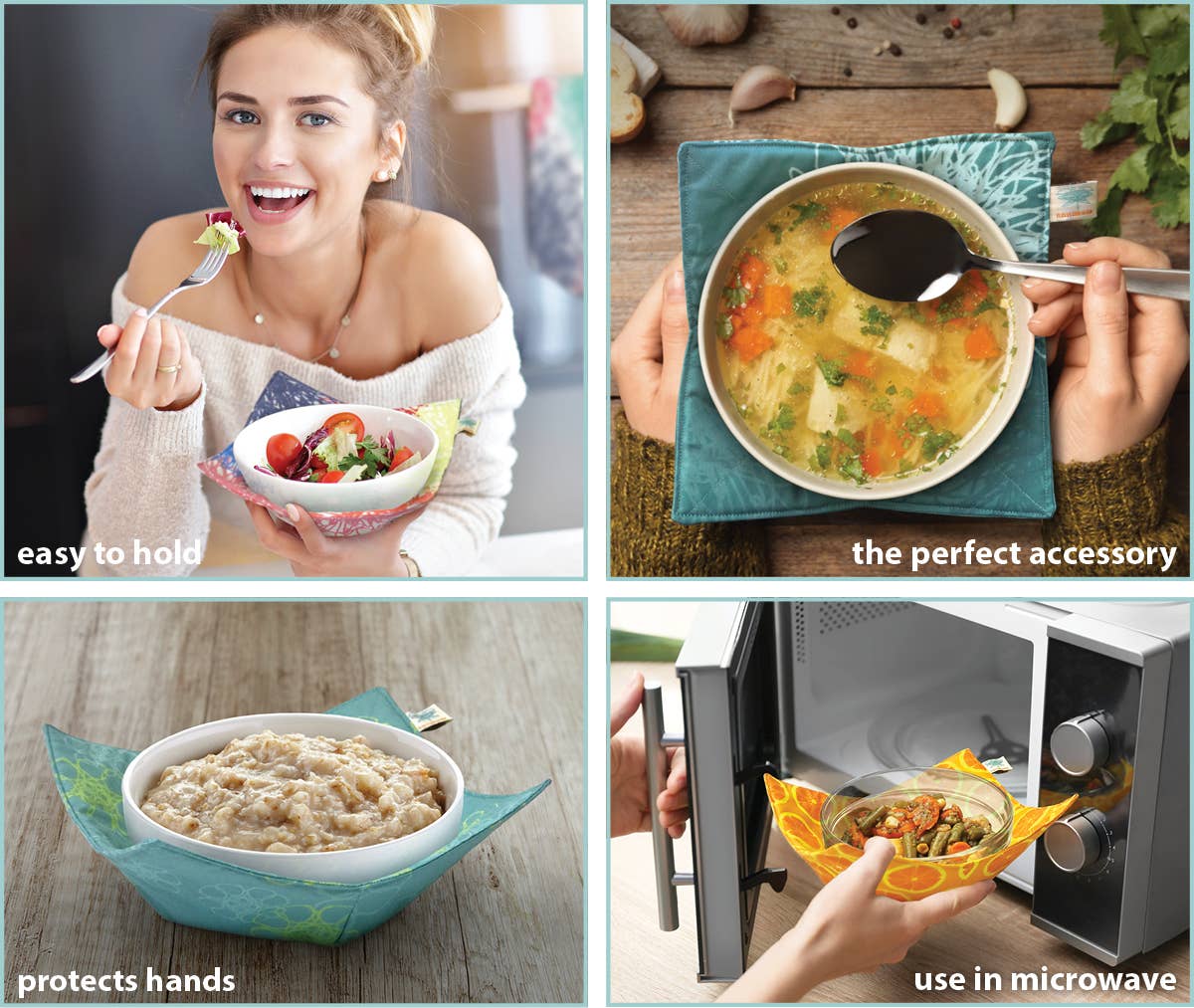 Shawn Sargent Designs - Vendita all'ingrosso Guanti da forno/Presine - Porta ciotola per microonde in vetro colorato nero8