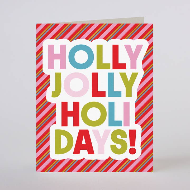 HOLLY JOLLY HOLIDAYS for wholesale by Mixtape Paper Co.