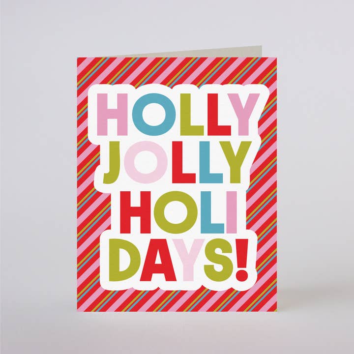 HOLLY JOLLY HOLIDAYS for wholesale by Mixtape Paper Co.