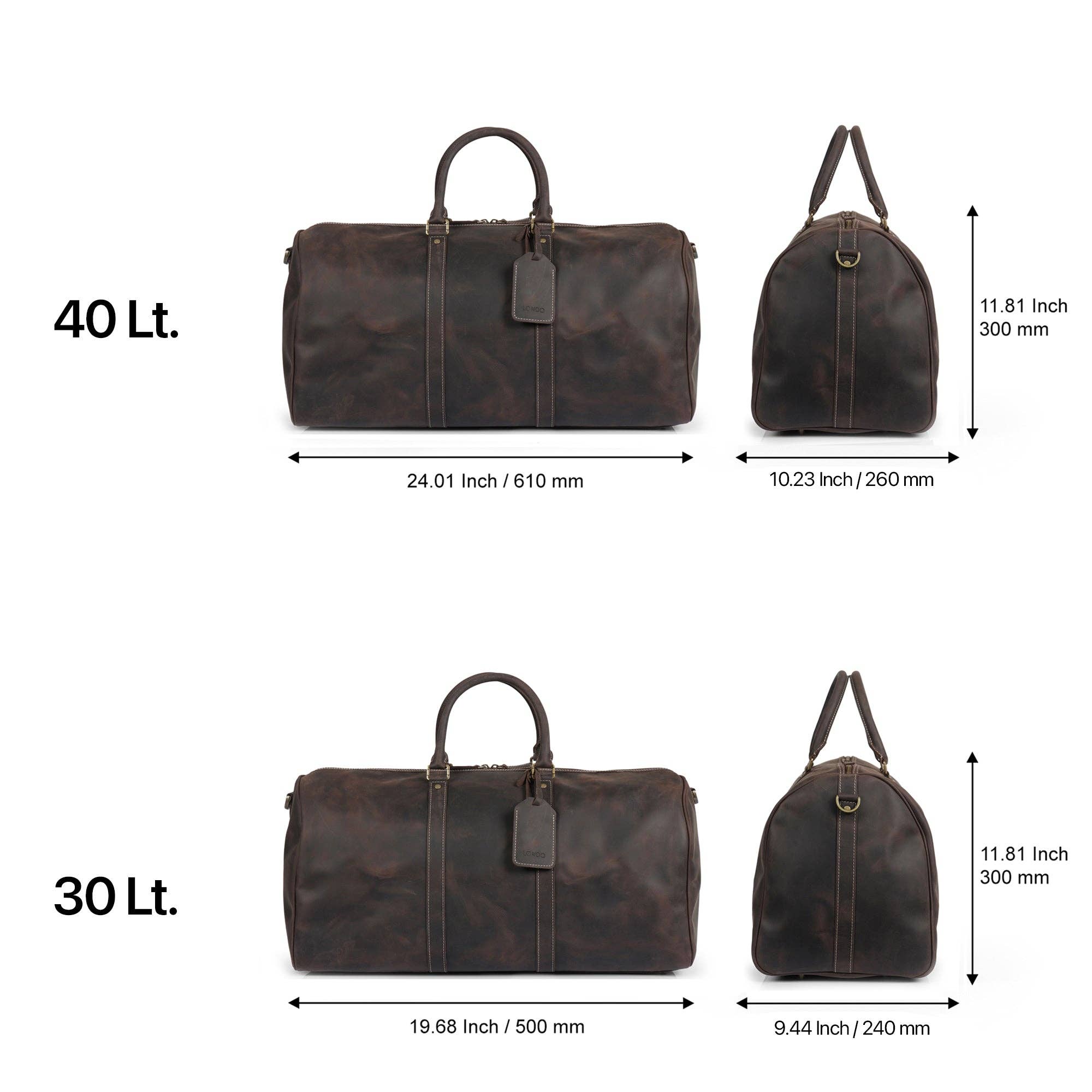 Londo – wholesale Weekender bag – Unisex – Londo Yucca Top Grain Leather Duffel Bags18