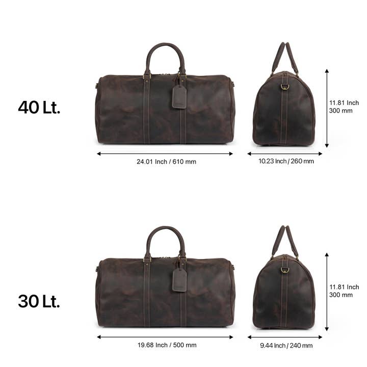 Londo – wholesale Weekender bag – Unisex – Londo Yucca Top Grain Leather Duffel Bags18