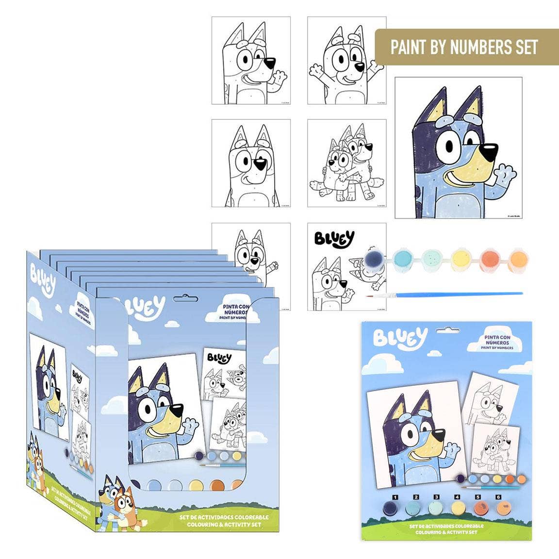 Mastoys, S.L. - Wholesale Stationery/Notecard Set - BLUEY COLORABLE STATIONERY SET - 27000017260