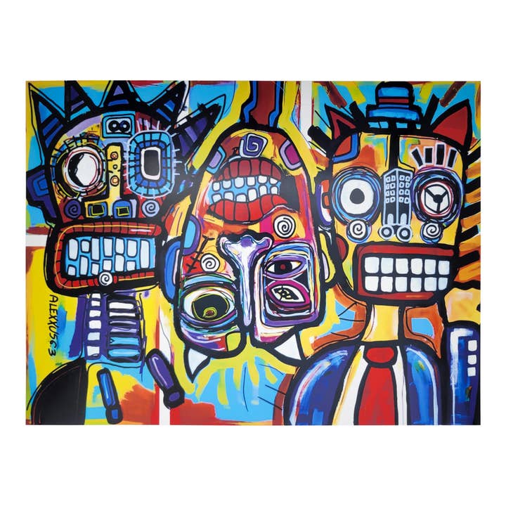 Stile d'Arte Cubista - Stampa con Custodia Punch Out Liberty 9x12 per la vendita all'ingrosso da parte di Untitled Union