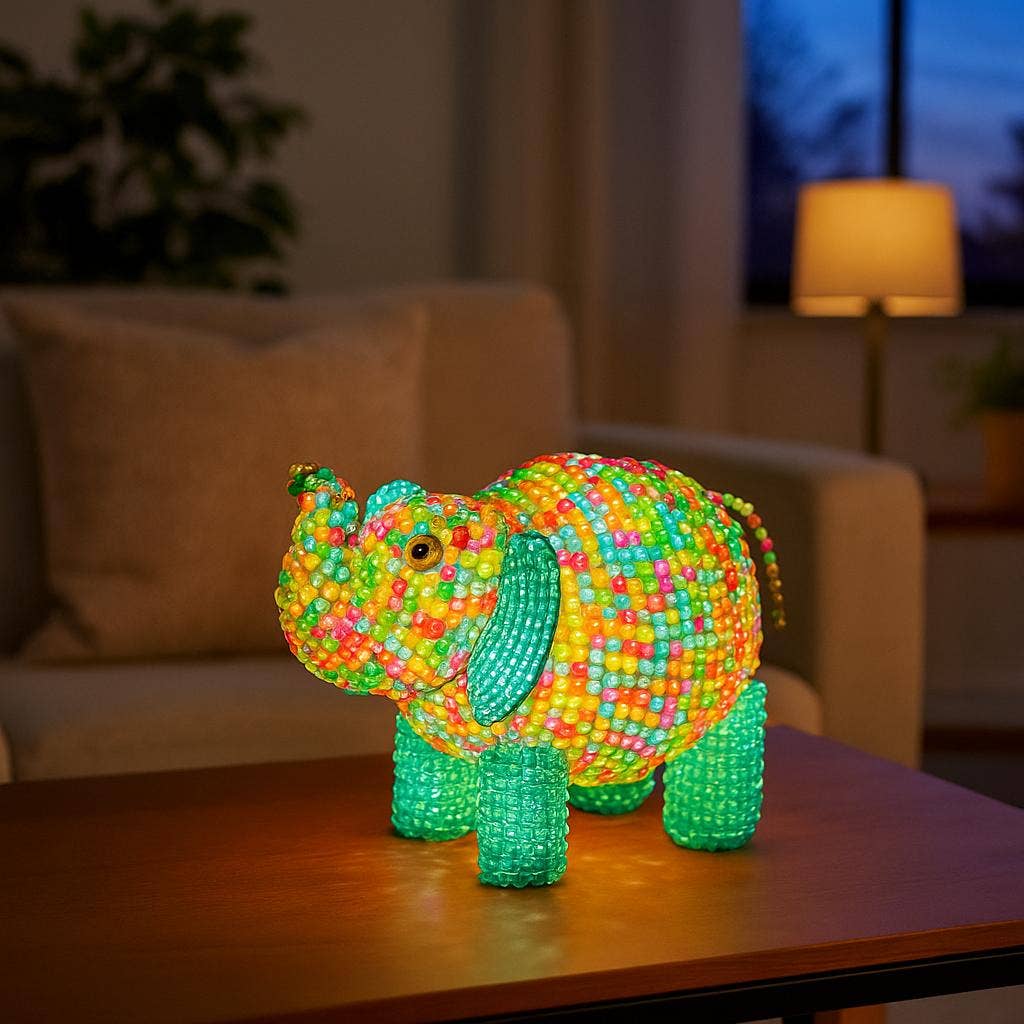 Beadworx By Extol Accessories Ltd. - Wholesale Accent/Desk Lamp - Lamp, Elephant3