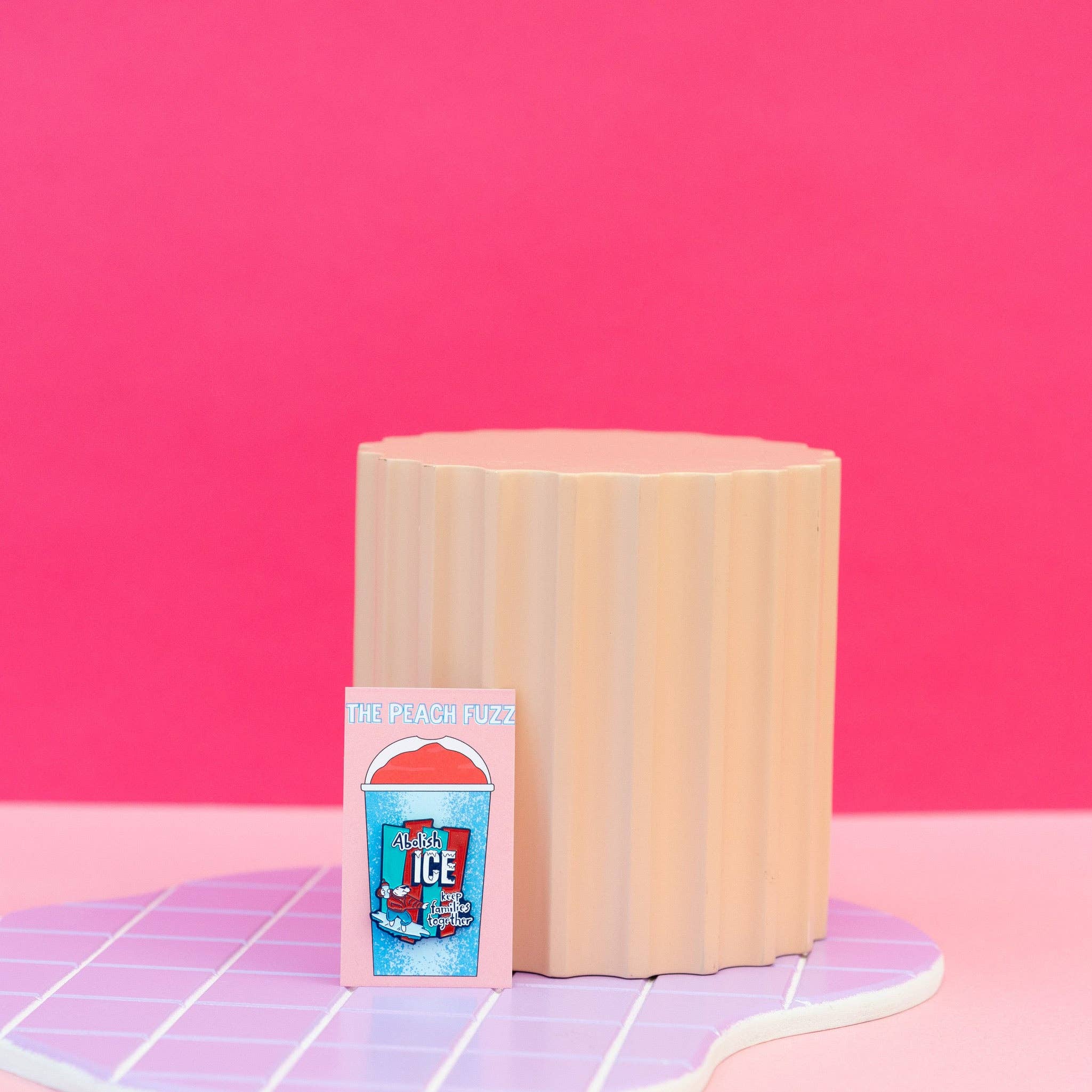 The Peach Fuzz - Wholesale Lapel Pin/Button - Abolish ICE Enamel Pin8