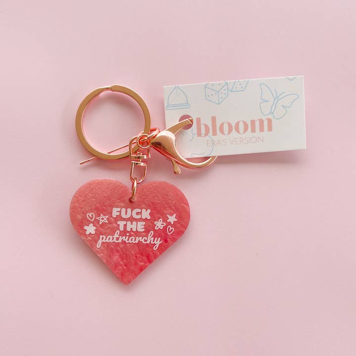 bloom by alyssum - Wholesale Keychain - Women's - all too well 'f*ck the patriachy' keychain (taylor inspired)