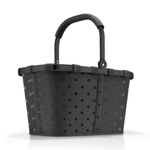 Reisenthel Carrybag Frame-Glossy-Dots-Black for wholesale by REISENTHEL
