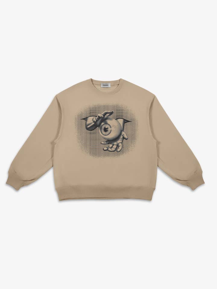 Felpa oversize N.E.I.W.I.S. (Pebble Brown) per la vendita all'ingrosso da parte di Pas Une Marque