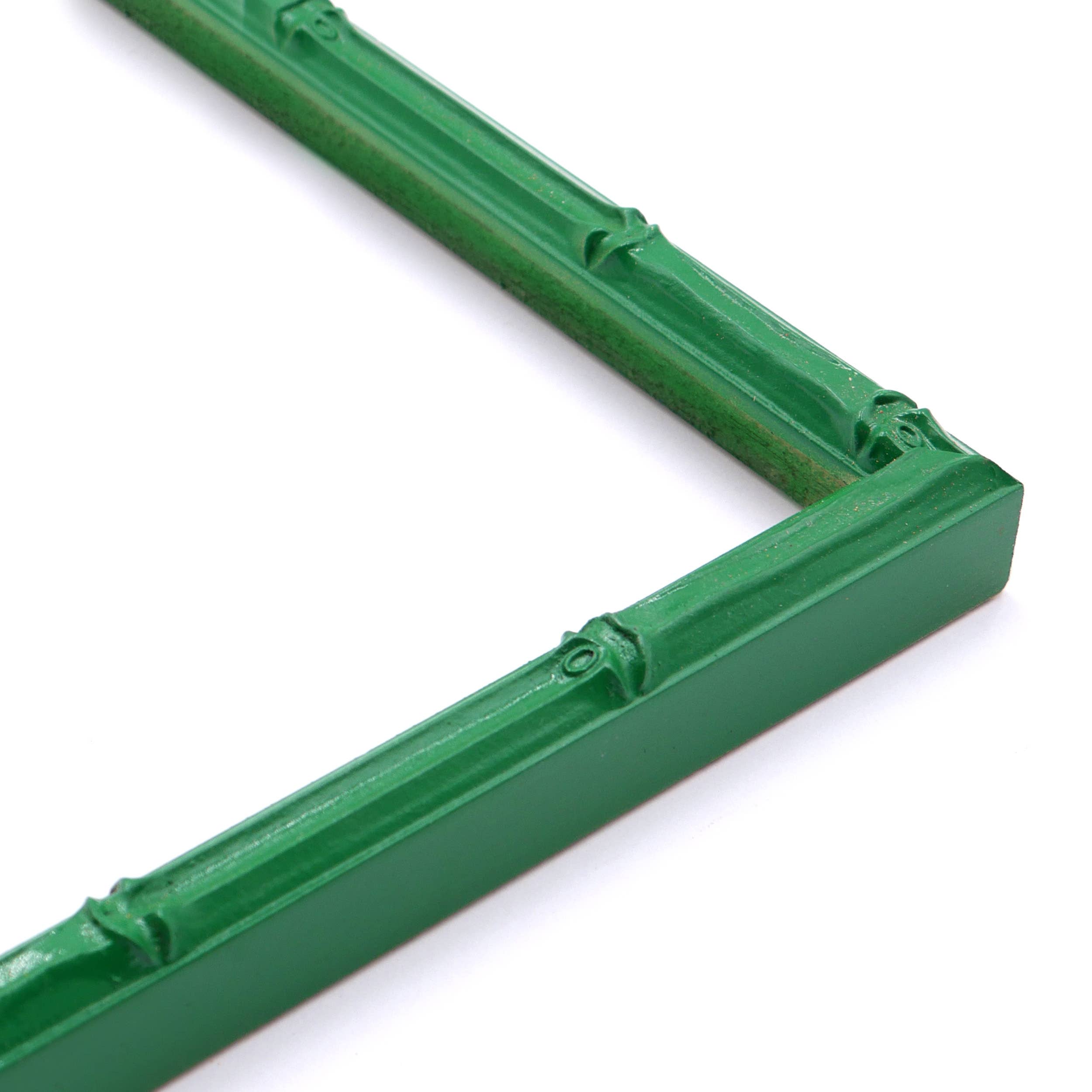 Hand Painted Green Bamboo Picture Frame for wholesale on Faire5