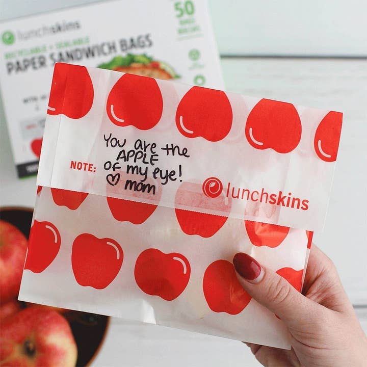 Lunchskins - Wholesale Food Storage Wrap/Bag - Recyclable Sandwich Bags 50ct – Apple Print4