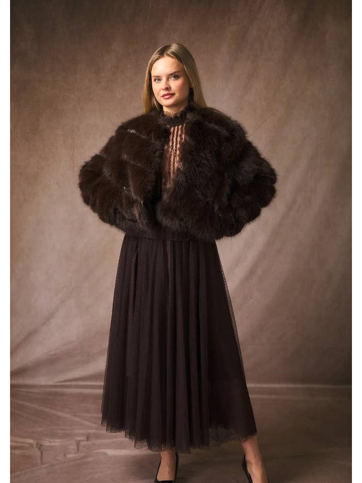 CHOKLATE PARIS - Wholesale Jacket - Women's - Paula short faux fur jacket - Y1689