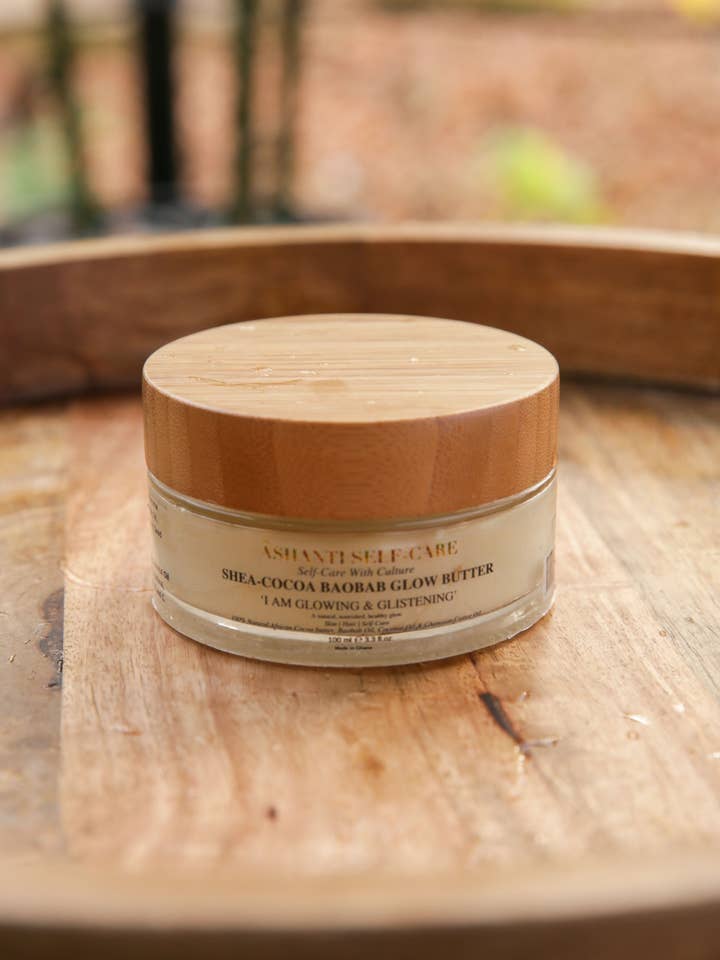 Shea-Cocoa Baobab Glow Butter for wholesale by Ashanti Swimwear