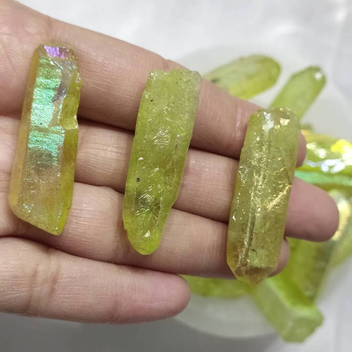 Soothing Crystals - Wholesale Spiritual Stone/Crystal - Angel Aura Quartz Point | Pink Aura Point | Raw Crystals14