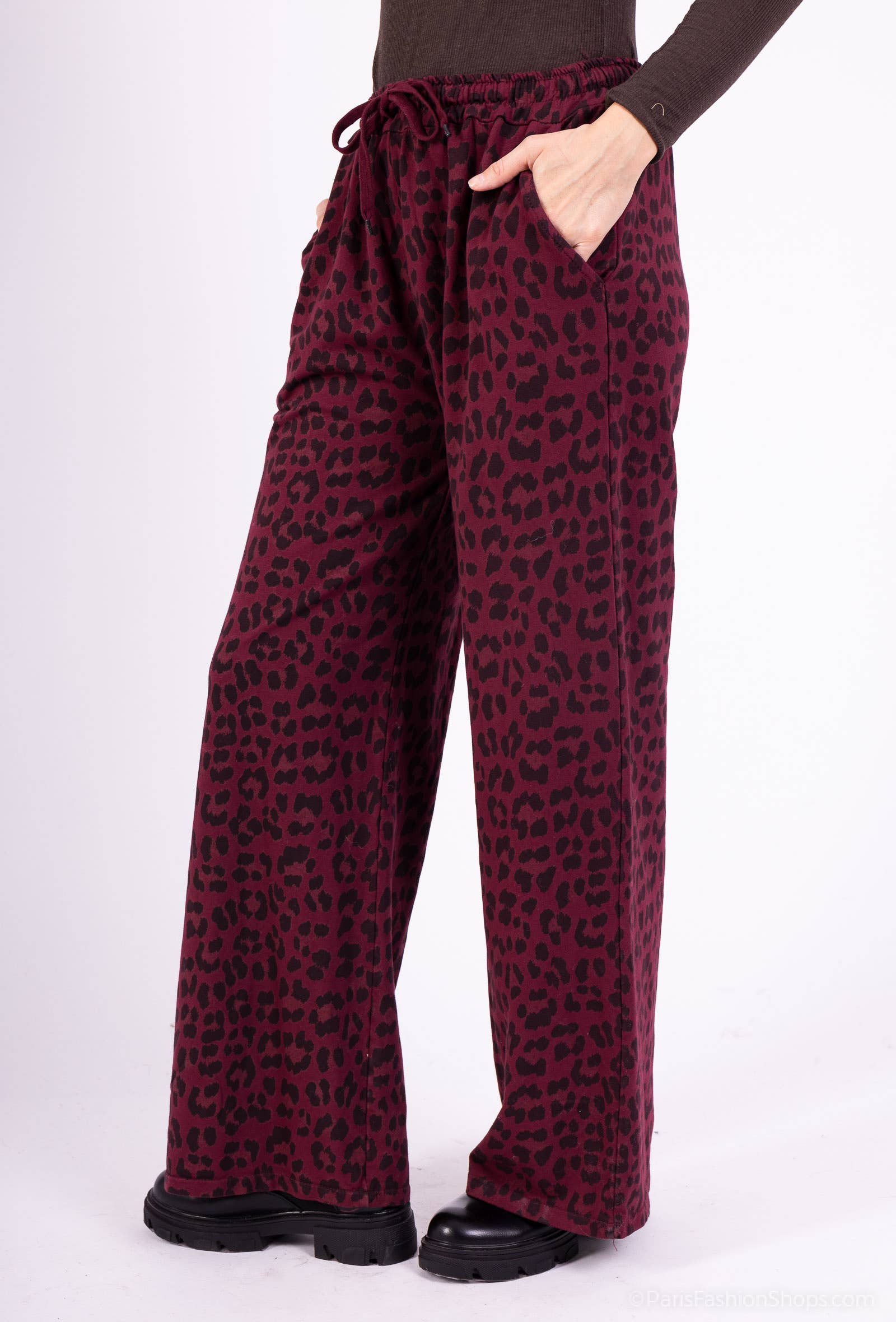 Pépouz' Paris - Wholesale Pants - Women's - Fluid and comfortable leopard print pants PPN256117