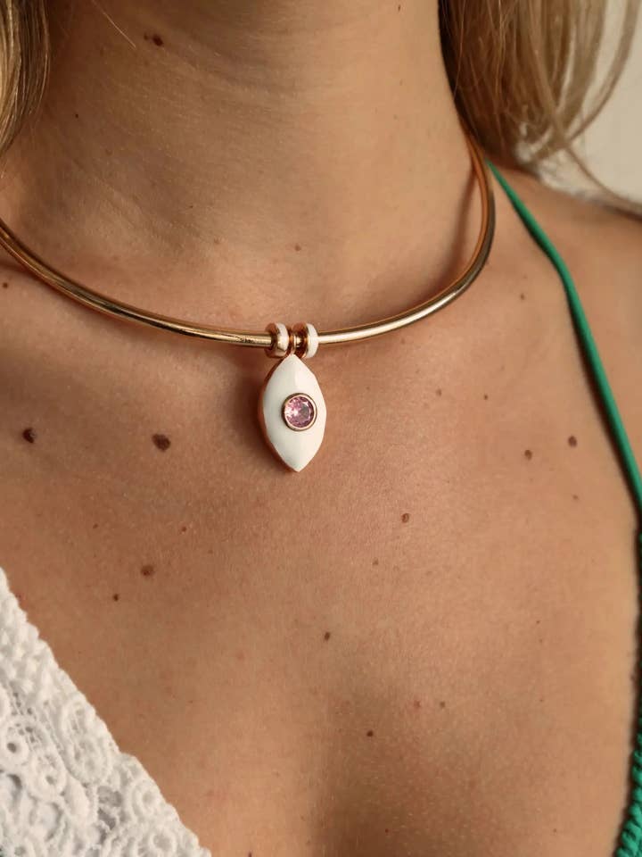 Lola Evil Eye Choker Necklace for wholesale by MyAleph