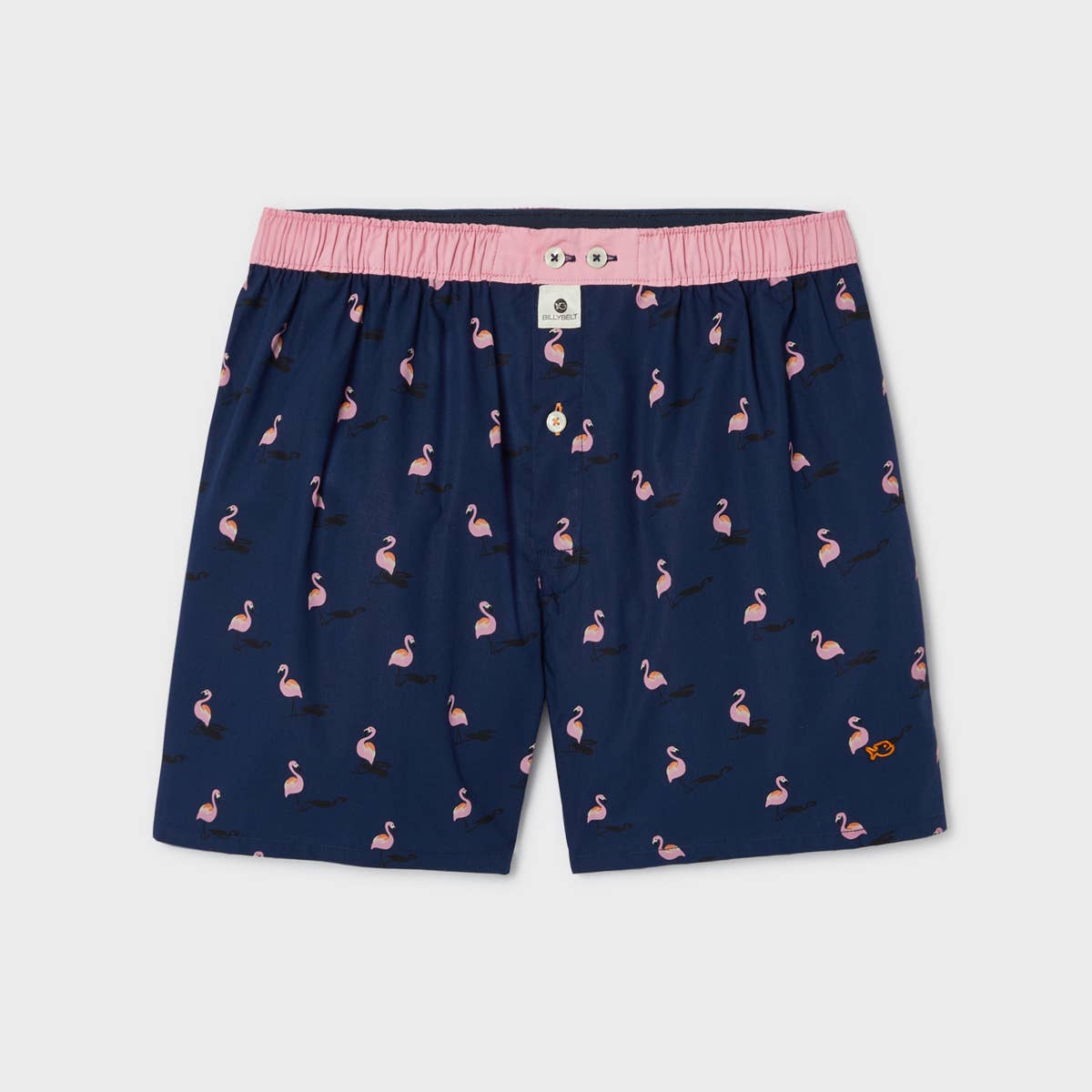 BILLYBELT - Wholesale Underwear – Men's - 100% Organic Cotton Boxer Shorts - Flamingo