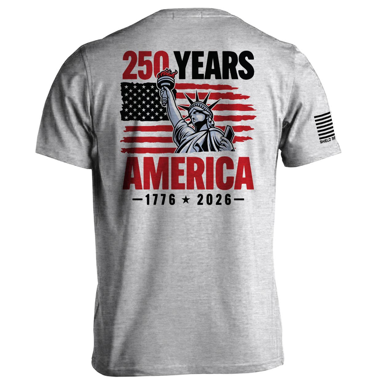 Shield Republic - Wholesale Screen Printed T-Shirt - Men's - 250 Years Statue of Liberty0