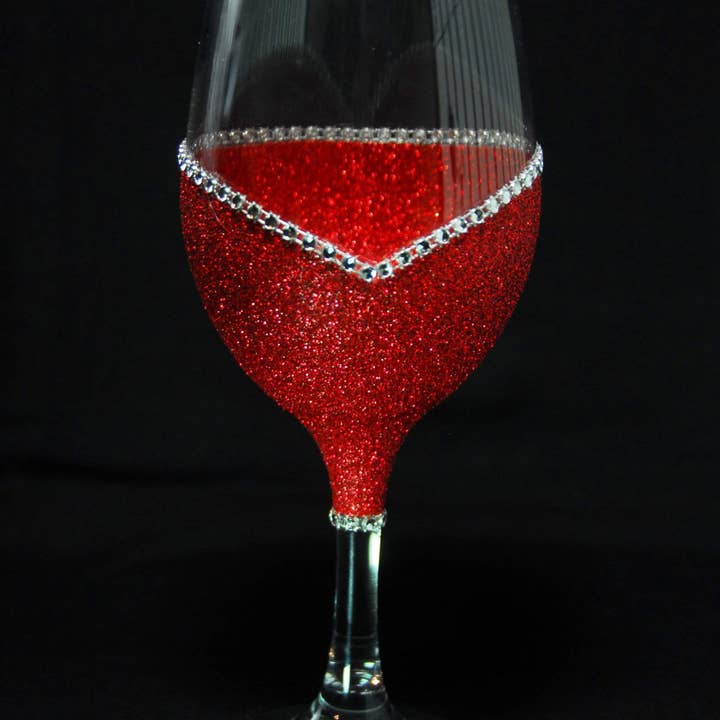 WineyBitches.Co - Wholesale Wine Glass - Sweet Bitch – Bling Glitter Glass Wine Glass (The Bitch Collection)9