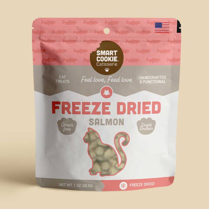 NEW! Freeze-Dried Wild-Caught Alaskan Salmon for wholesale by Smart Cookie Barkery