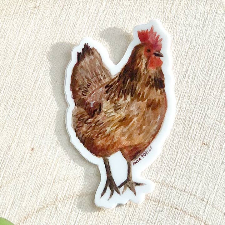 Little Chicken Sticker for wholesale by Art by Anya Toelle