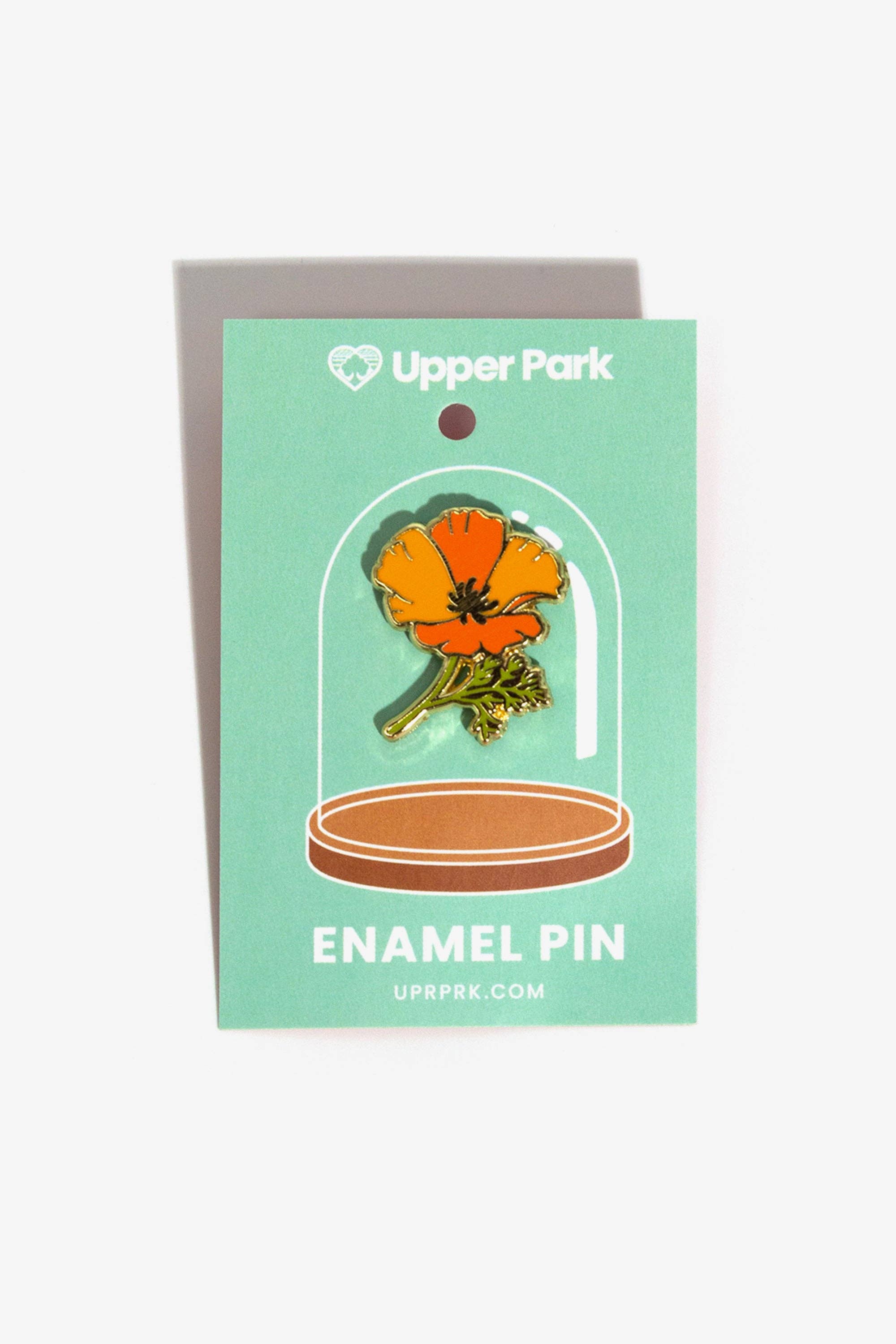 Upper Park Clothing - Wholesale Lapel Pin/Button - California Poppy Enamel Pin