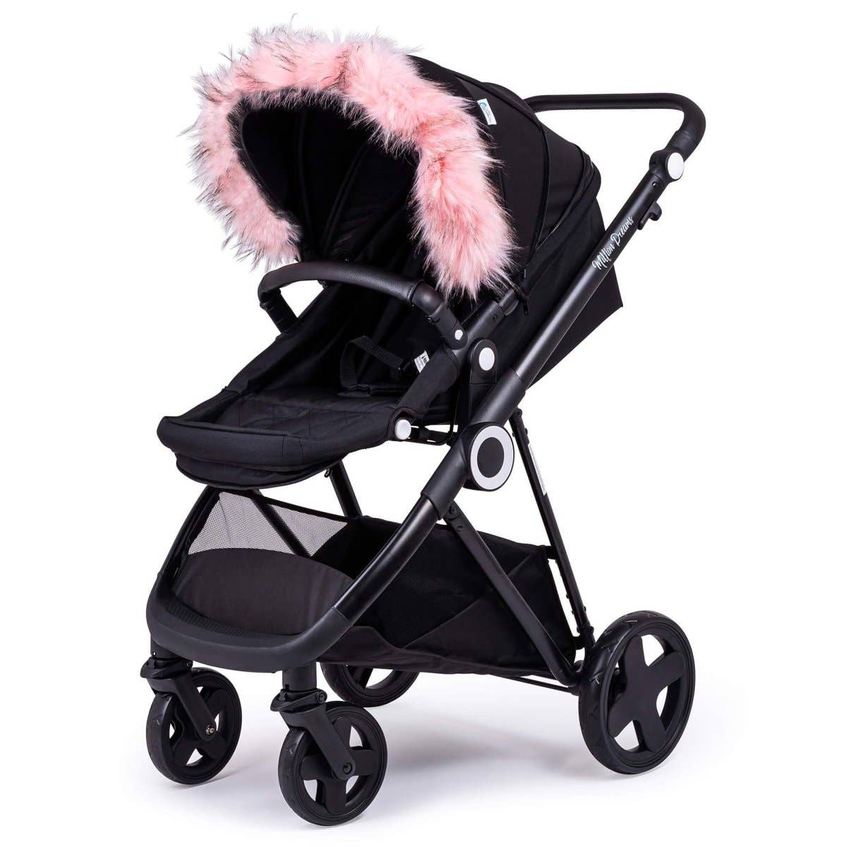 For Your Little One - Wholesale Stroller Cover/Accessory - Baby - Pram Fur Hood Trim Attachment for Pushchair Compatible with Joie4