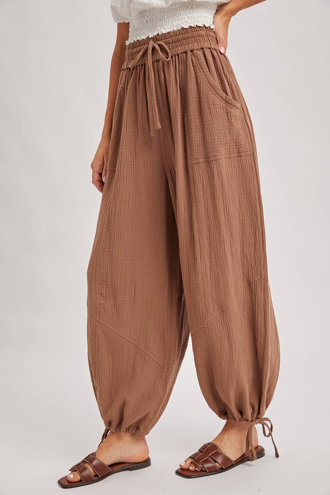 Bluivy - Wholesale Pants - Women's - JOGGER HAREM DRAWSTRING PANTS11