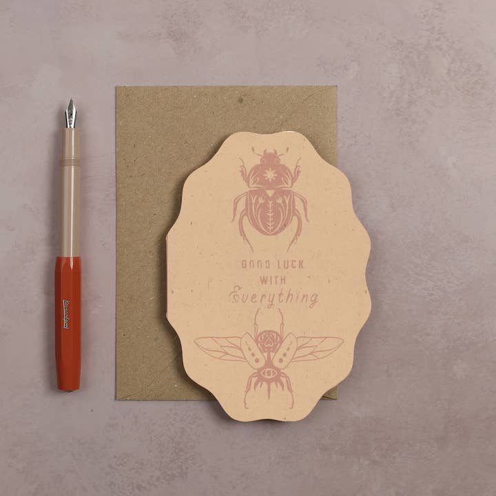 I am Roxanne - Wholesale Good Luck Card - Beetle Good Luck Card | Good Luck Cards | Eco Friendly Cards3