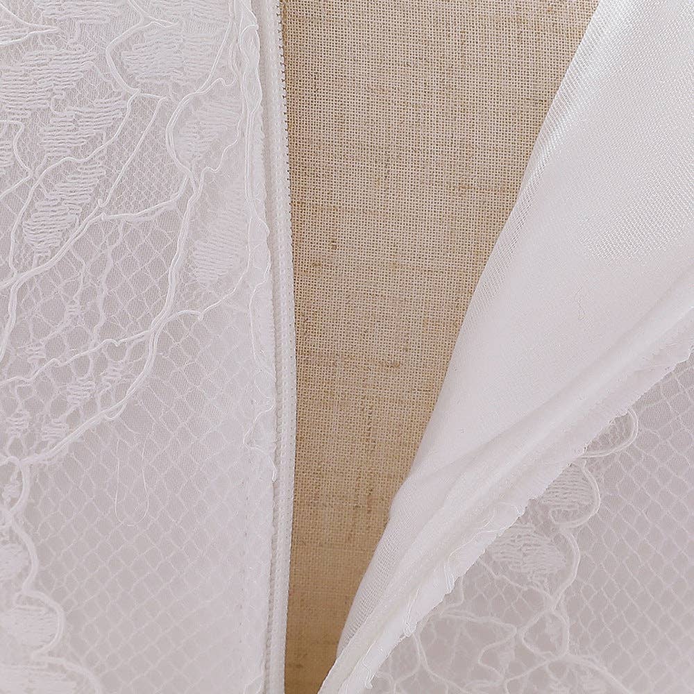 MyKids-USA® - Wholesale Dress - Baby - Baby Girl Bow Patched Design Long Sleeves Full Moon Christening Mesh Formal Dress19