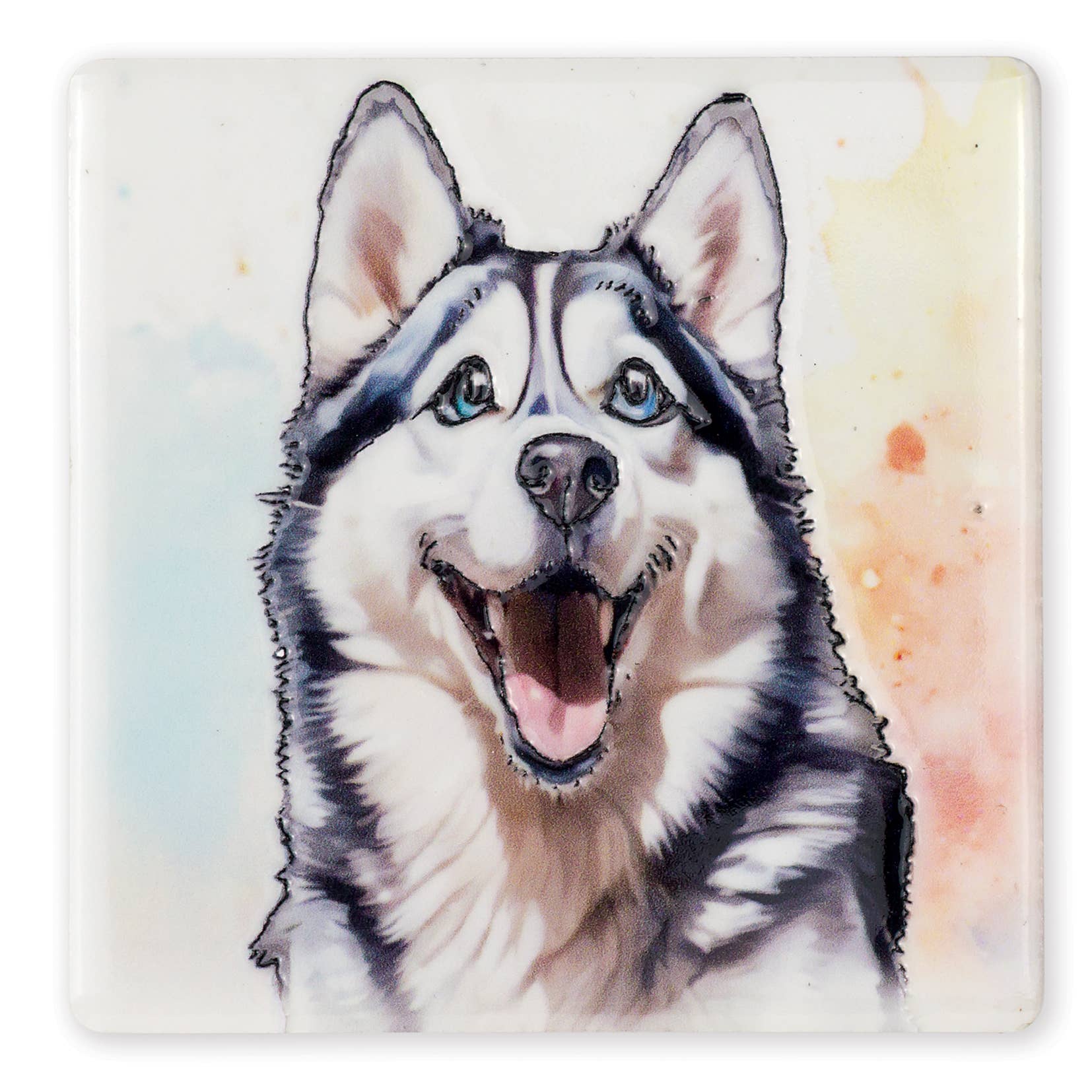 Art of Arora - Wholesale Onderzetters - Husky Vierkante Keramische Onderzetter 10 x 10 cm0
